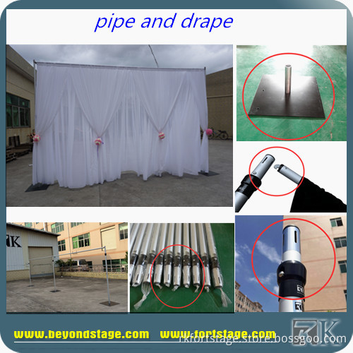 Aluminum Pipe and Drape/flower backdrop/Wedding Backdrop Decoration